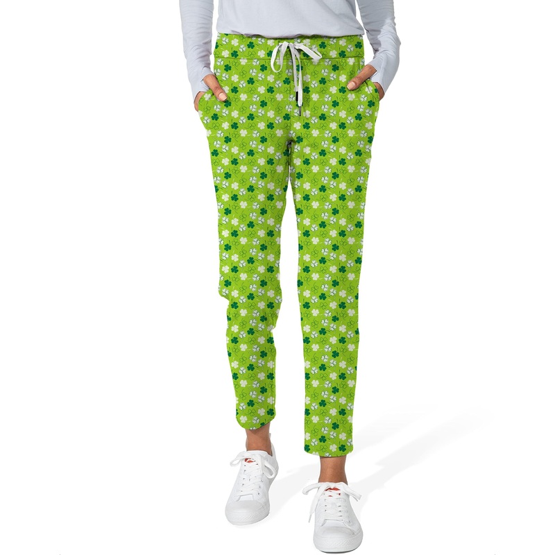 Leaf clover St. Patrick’s Day-Women’s 7/8 Stretch Ankle Golf Pants