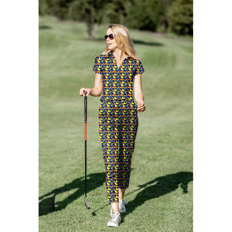 Women’s Golf Polo+Pants Set toucan