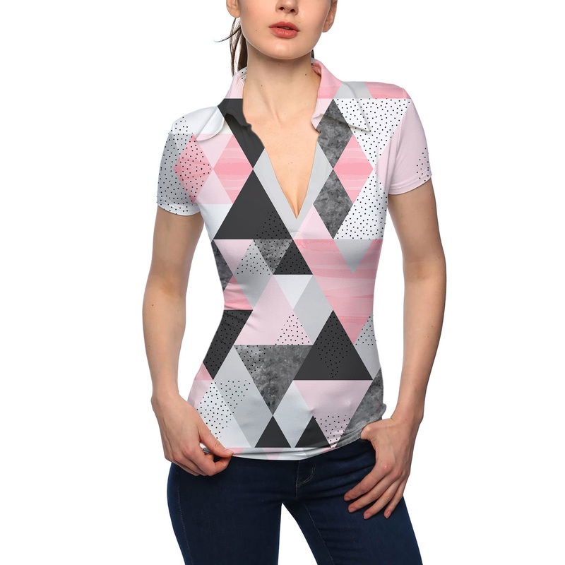 Women’s On Par V Neck Golf Polo