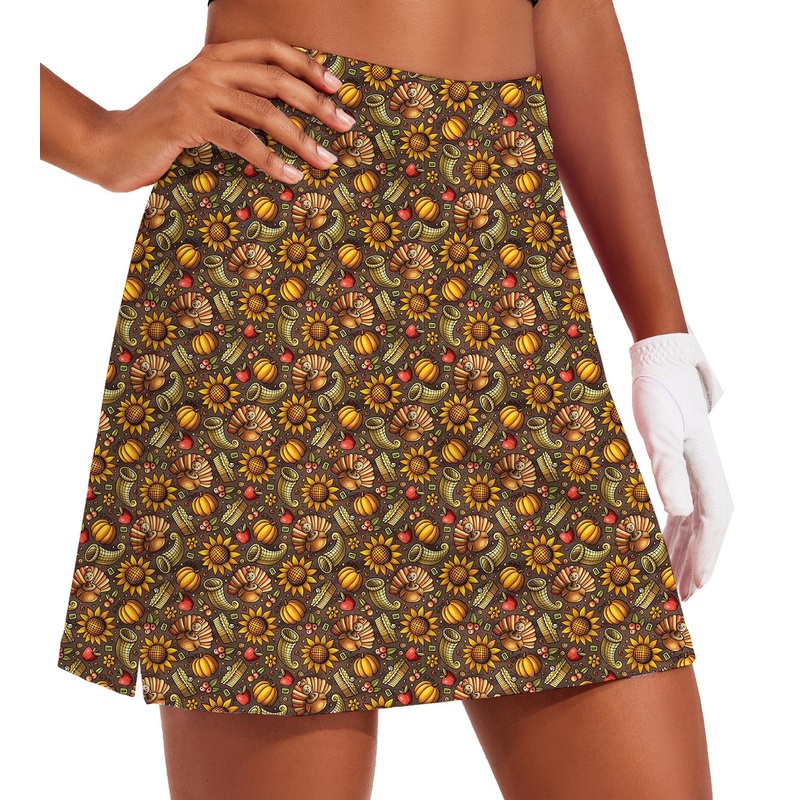 Women’s TurkeyTime Golf Skirts Inner Shorts Pocket