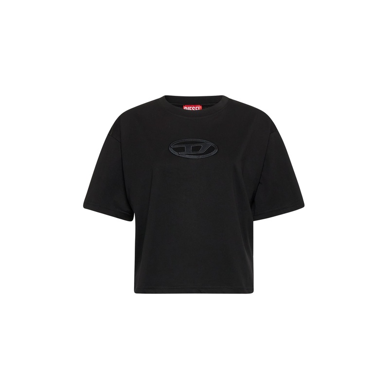 Black T-Buxt-Crop-Od T-shirt|XXS|XS|S|M