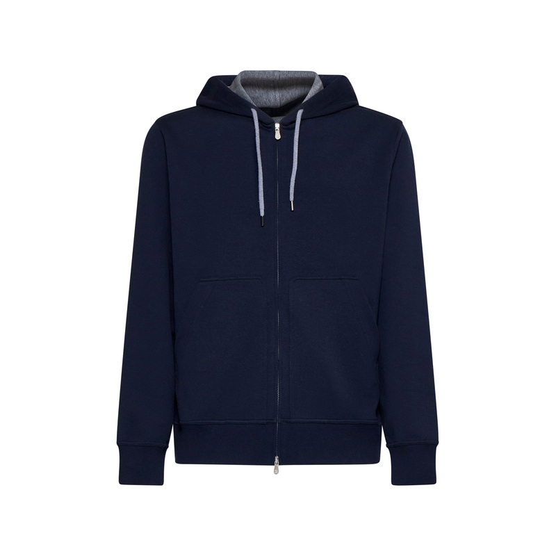 Cotton-blend zip-up hoodie|S|M|L|XL|XXL|XXXL