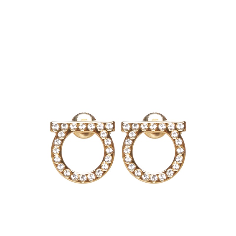 Gancini earrings with pearl by Ferragamo
