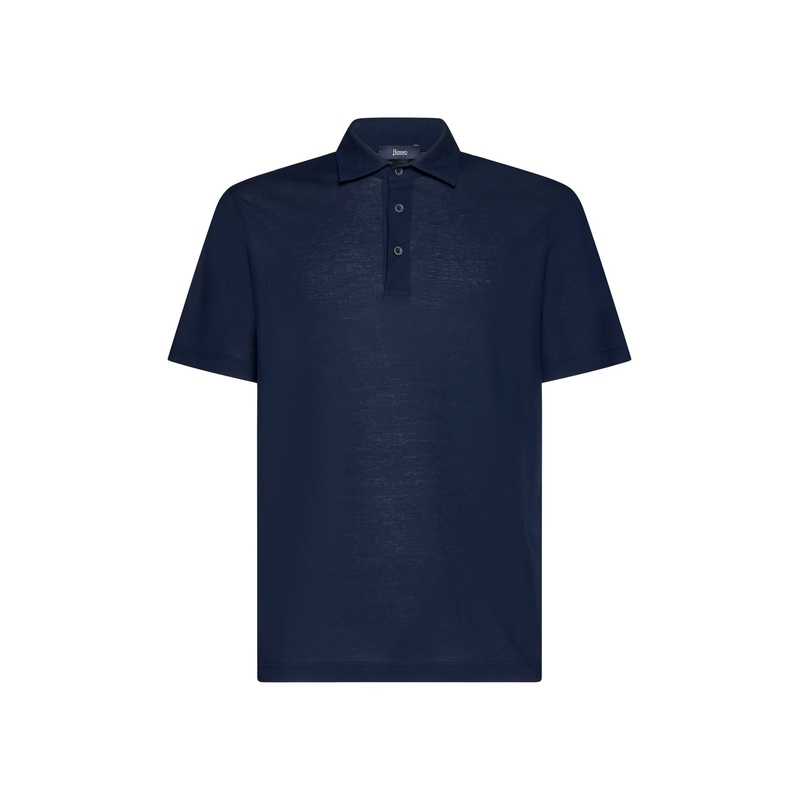 Polo T-shirt in crepe jersey by Herno