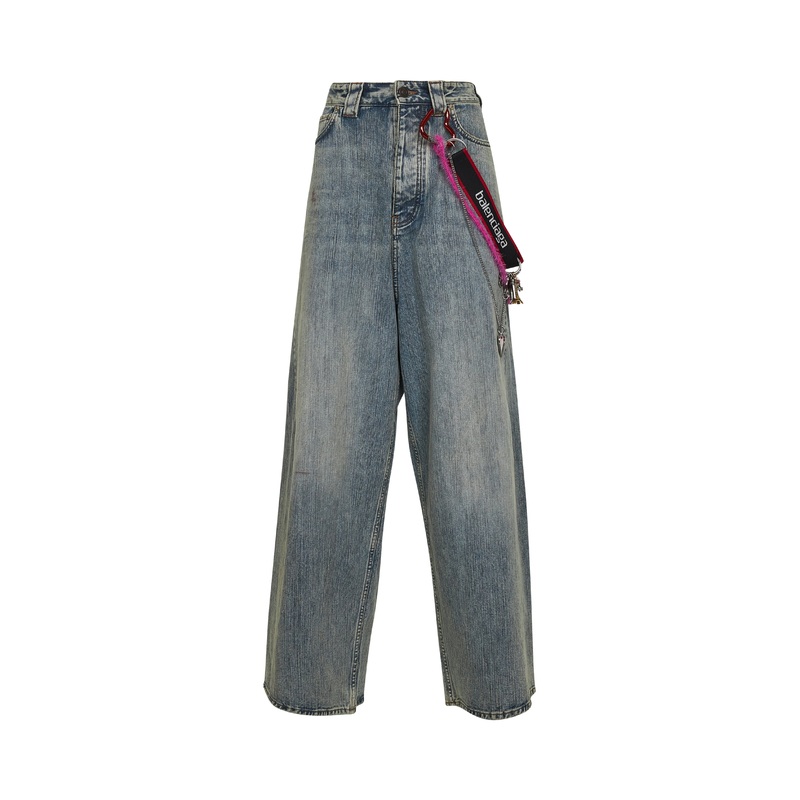 Blue denim Charms Baggy jeans|XS|S