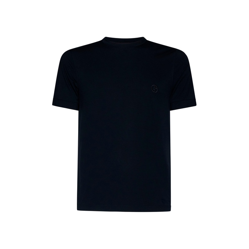 Icon crew neck T-shirt in stretch viscose jersey