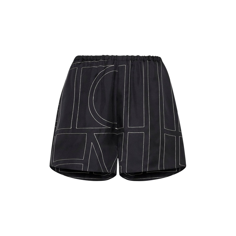 Monogram silk shorts Toteme|32|34|36|38