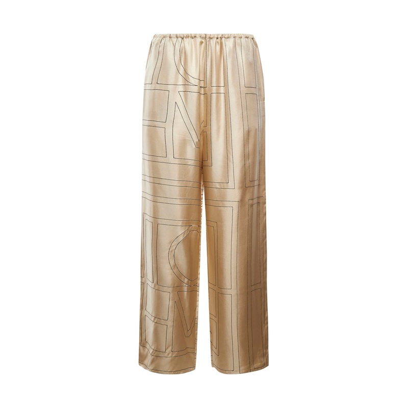 Monogran silk trousers Toteme|32|34|36|38