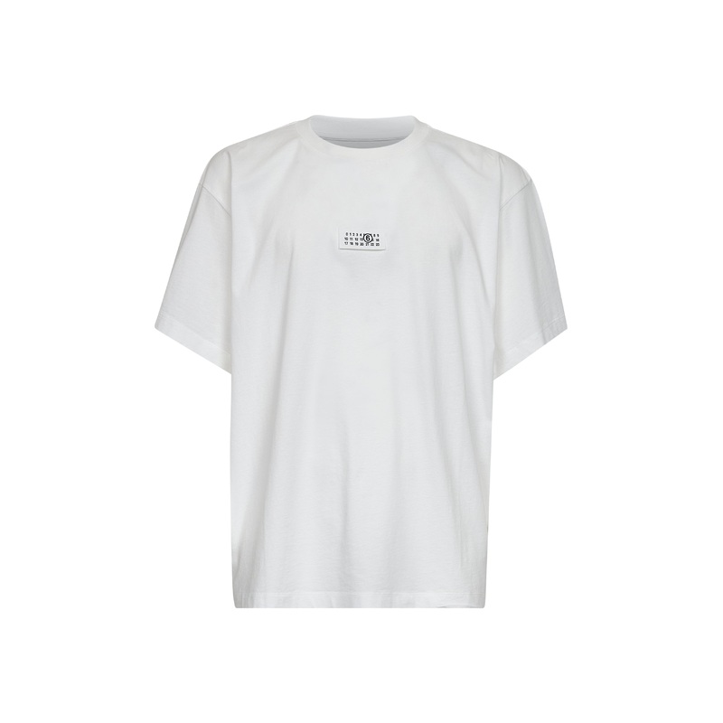 White jersey numeric signature T-shirt