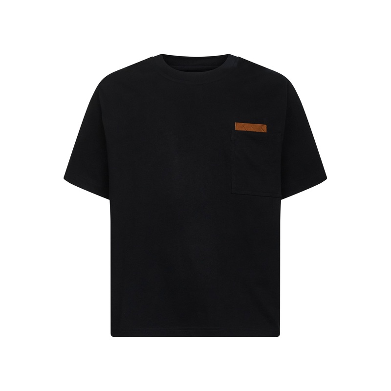 Black Pima cotton jersey crewneck T-Shirt