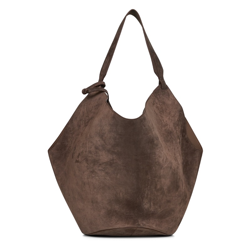 Brown Medium Lotus tote bag|PZ