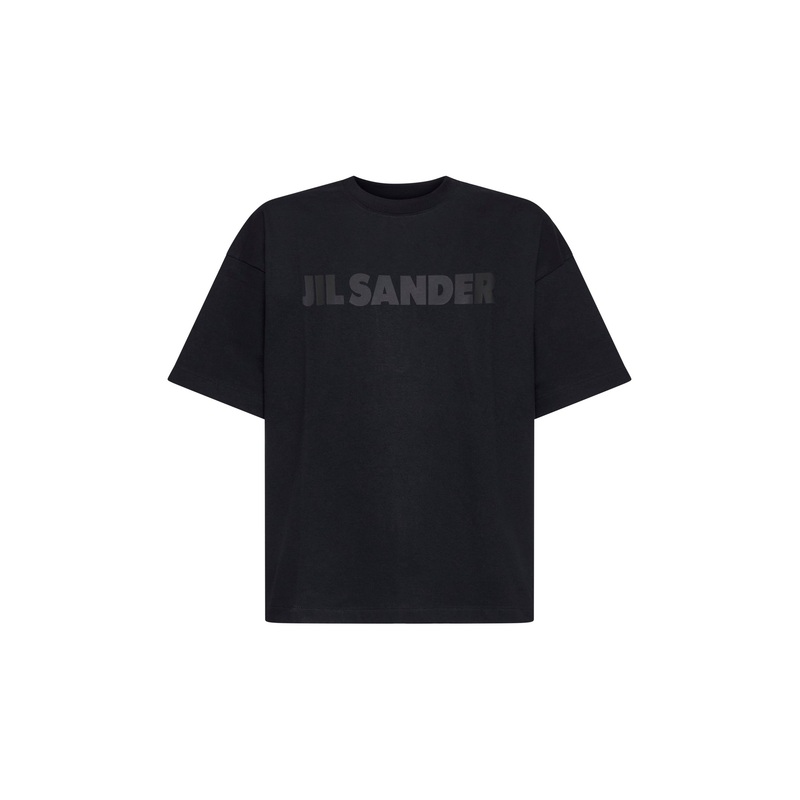 Black printed logo T-shirt|XS|S|M|L