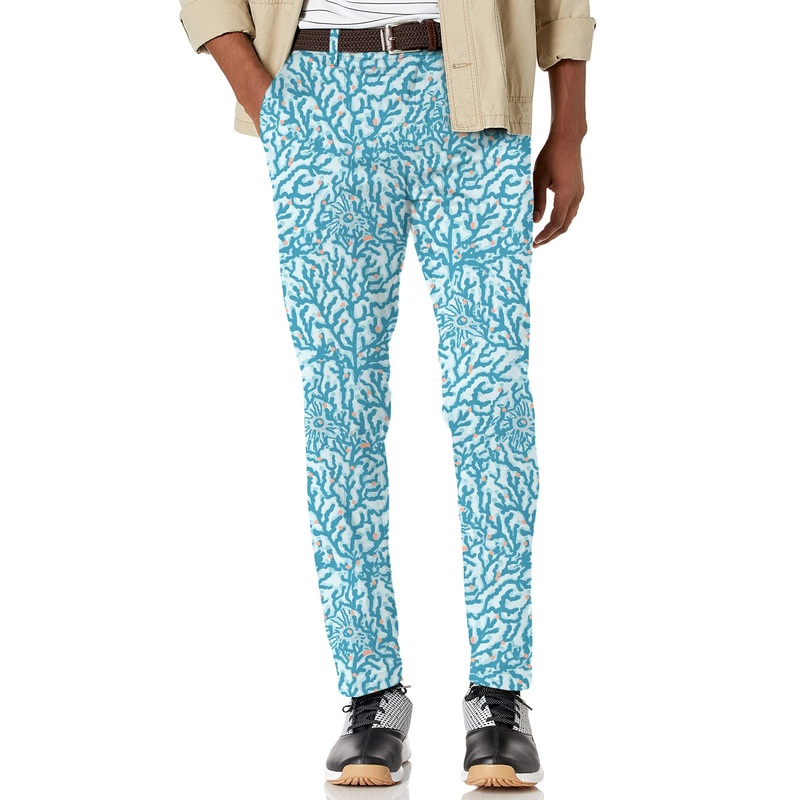 Men’s Electric Corals Stretch Golf pants