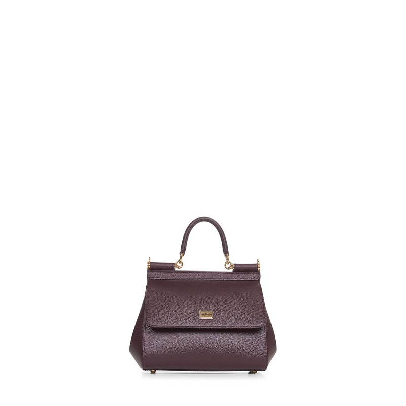 Burgundy medium Sicily handbag