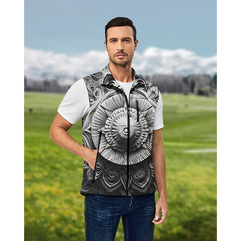 Men’s Artistry Motion Lightweight Softshell Vest Sleeveless Jacket for Golf Windproof Waterproof