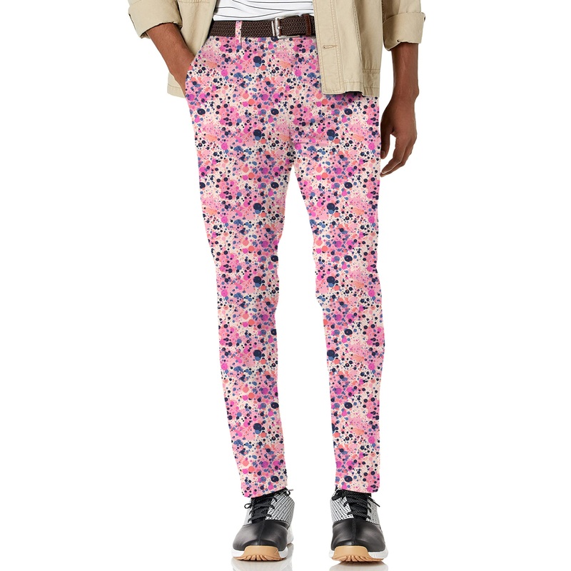 Men’s Fuchsia Fusion Stretch Golf Pants