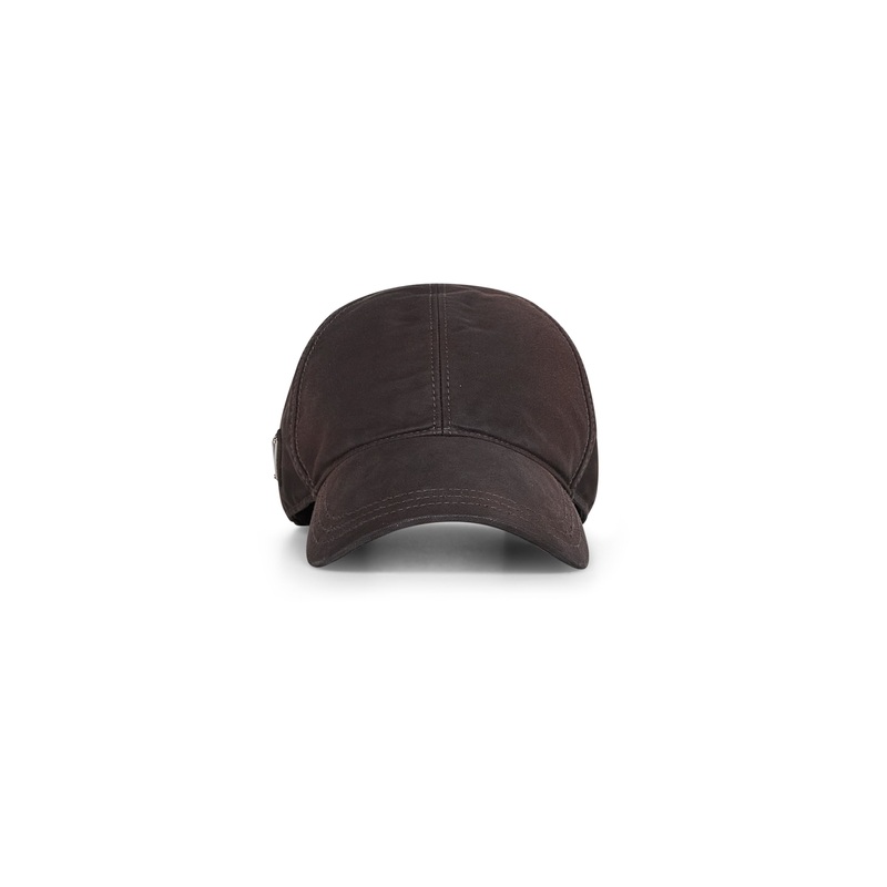 Brown cotton baseball cap|M|L