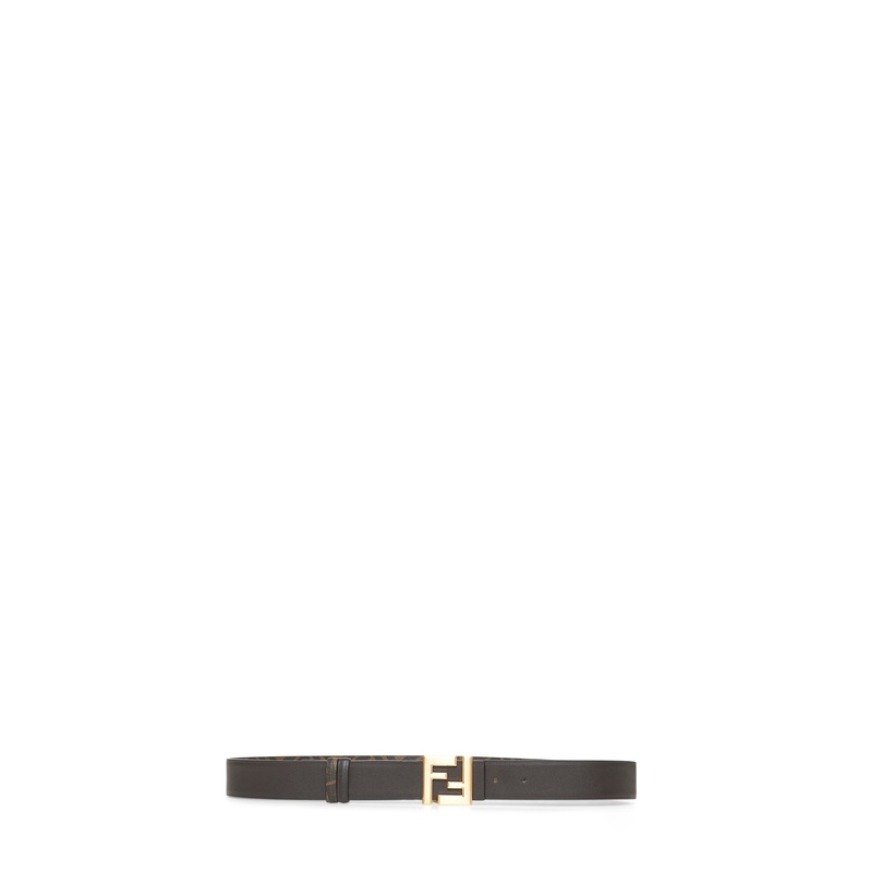 Brown Squared FF reversible belt