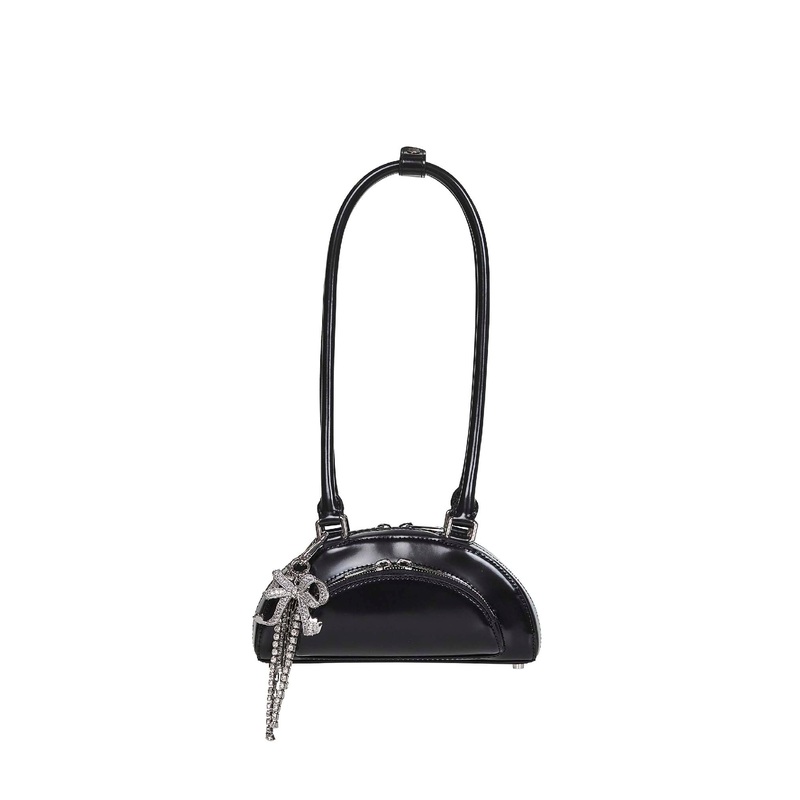 Black mini shoulder bag|PZ