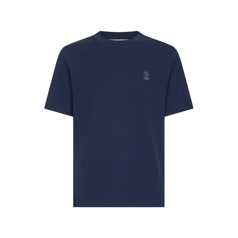 Blue Solomeo crest T-shirt|XXS|XS|S|M|L|XL