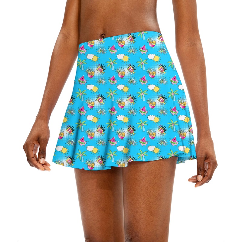 Perfect Summer Women’s Athletic Golf Skorts Flared Skirts