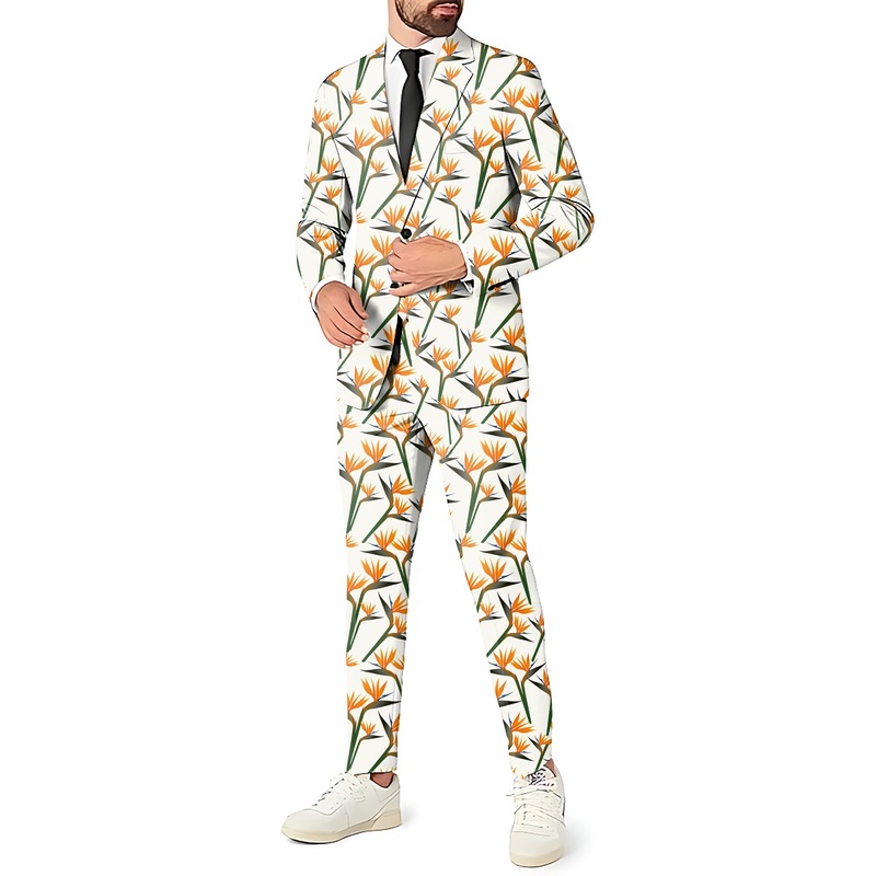 Youth Birds of Paradise Men’s Party Costumes-Theme Party 2 or 3pcs Suit set-Blazer Pants & Vest