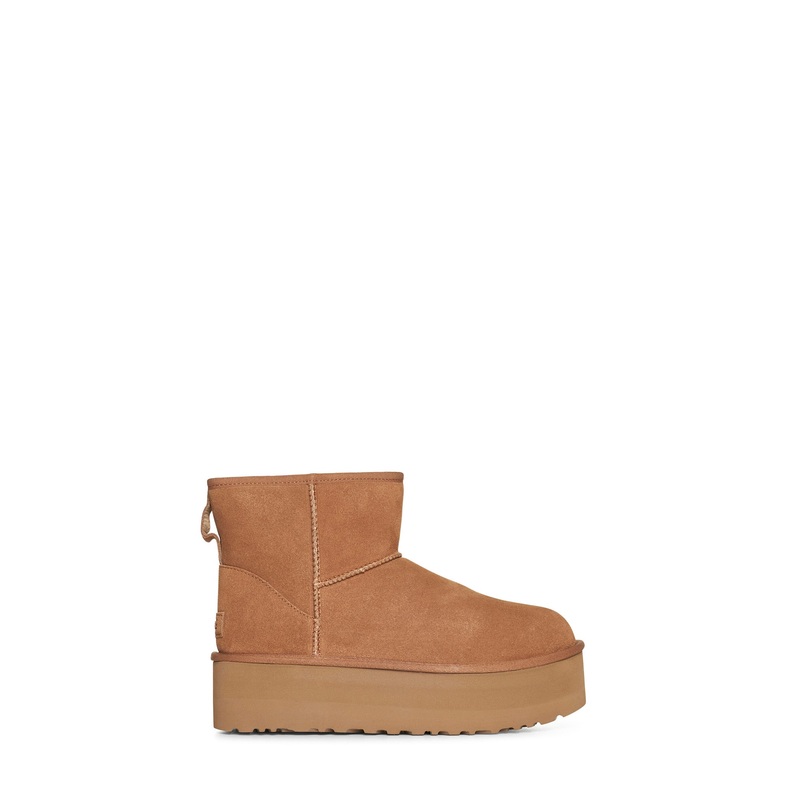 Mini Classic Platform suede ankle boots