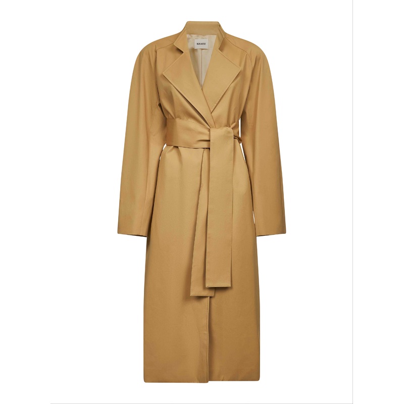 Beige cotton gabardine Lagden trench coat