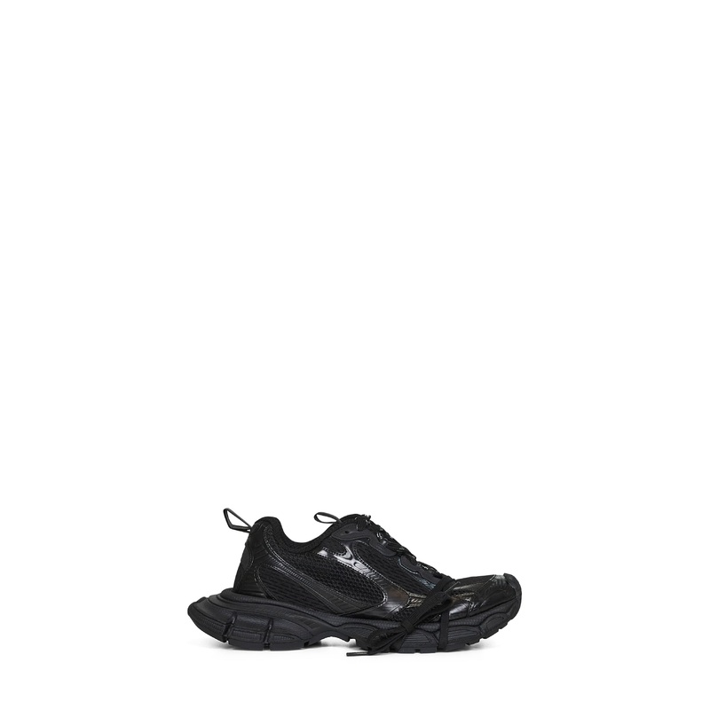 Black mesh and polyurethane 3XL sneakers