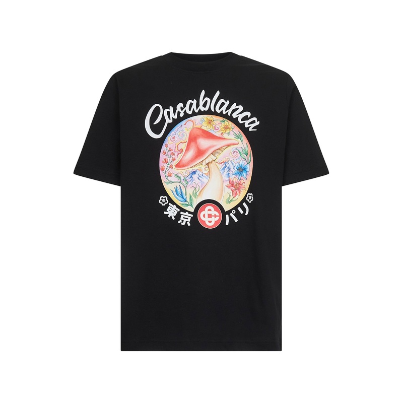 Black Mushroom Emblem T-Shirt|XS|S|M|L|XL|XXL|XXXL