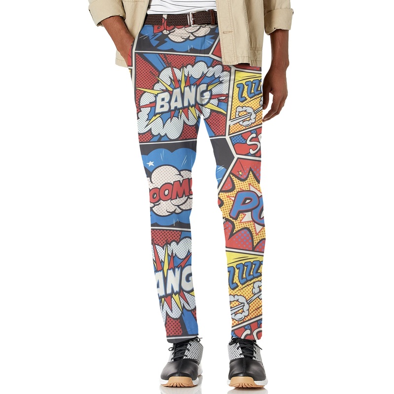 Men’s COMICS BANG Stretch Golf pants trousers