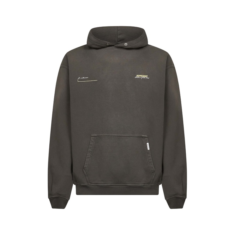 Washed olive Patron Of The Club hoodie