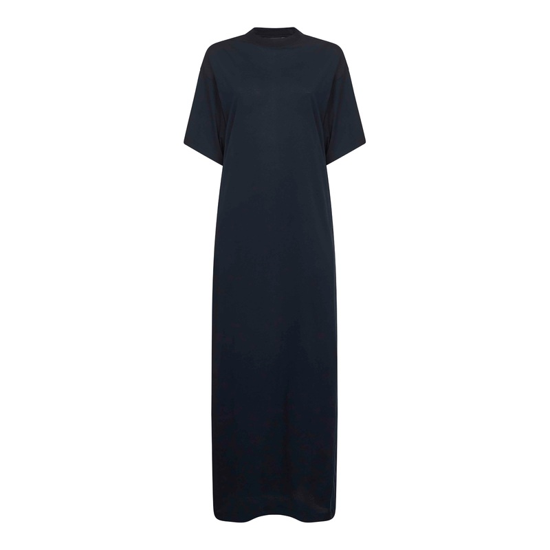 Black jersey Maxi Cocoon dress