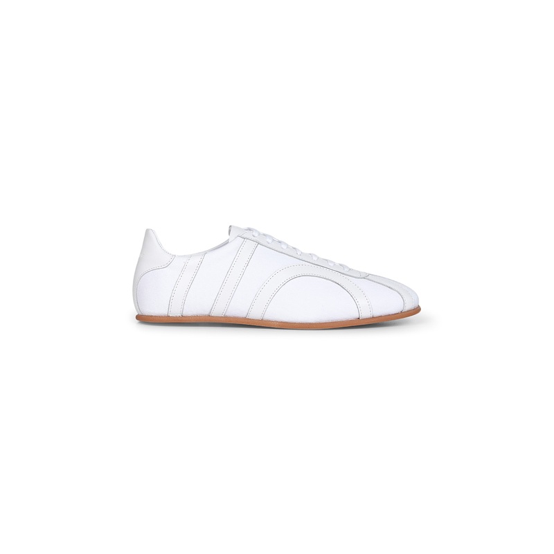 White cotton canvas sneakers|36|37|38|39|40|41