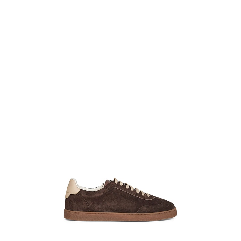 Brown washed suede sneakers|39|40|41|42|43|44|45