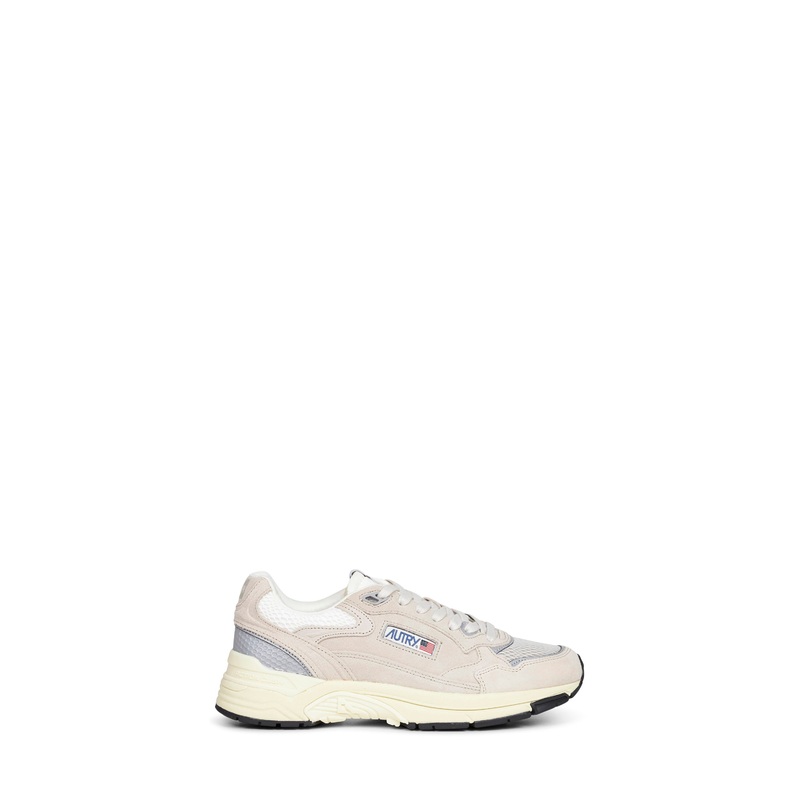 Suede and mesh Hyperway sneakers