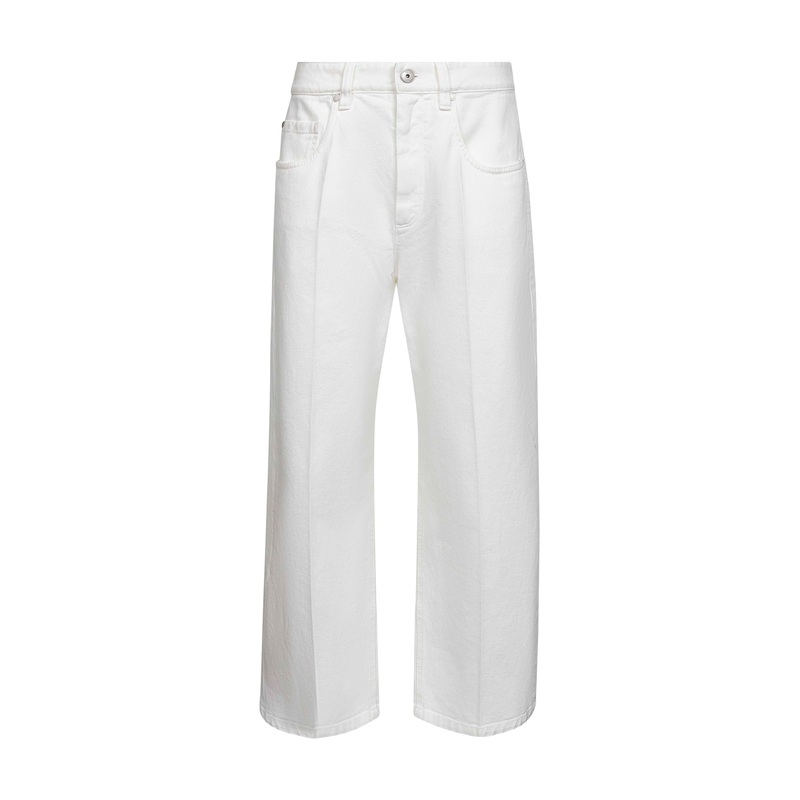White denim Contemporary Square jeans