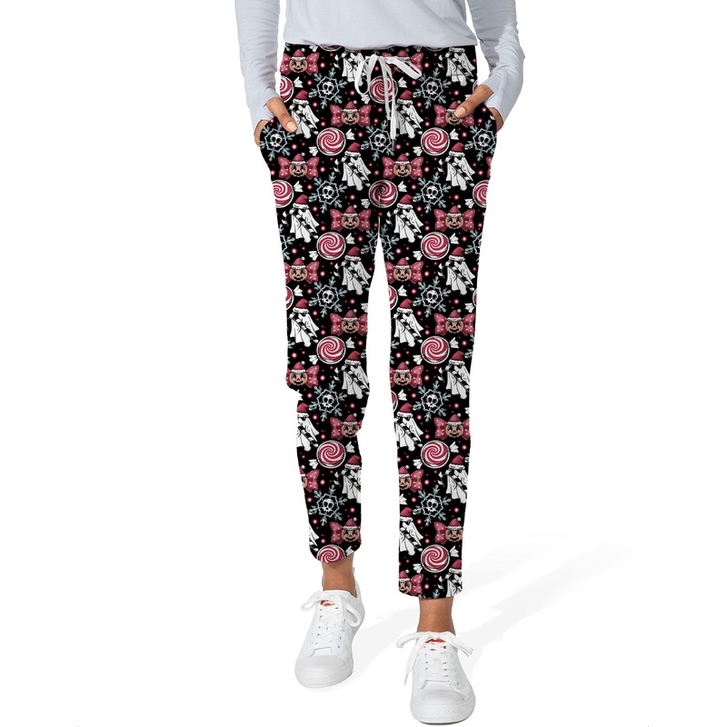 Halloween Christmas-Women’s 7/8 Stretch Ankle Golf Pants