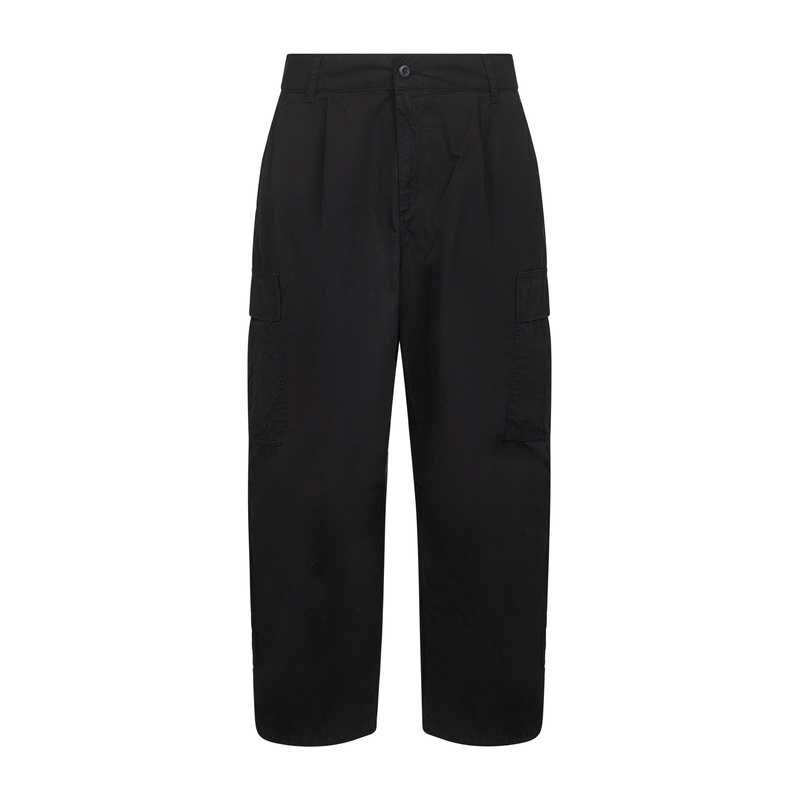 Black poplin Cole Cargo trousers