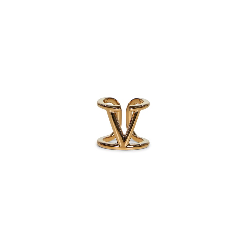 Gold metal VLogo Signature ring