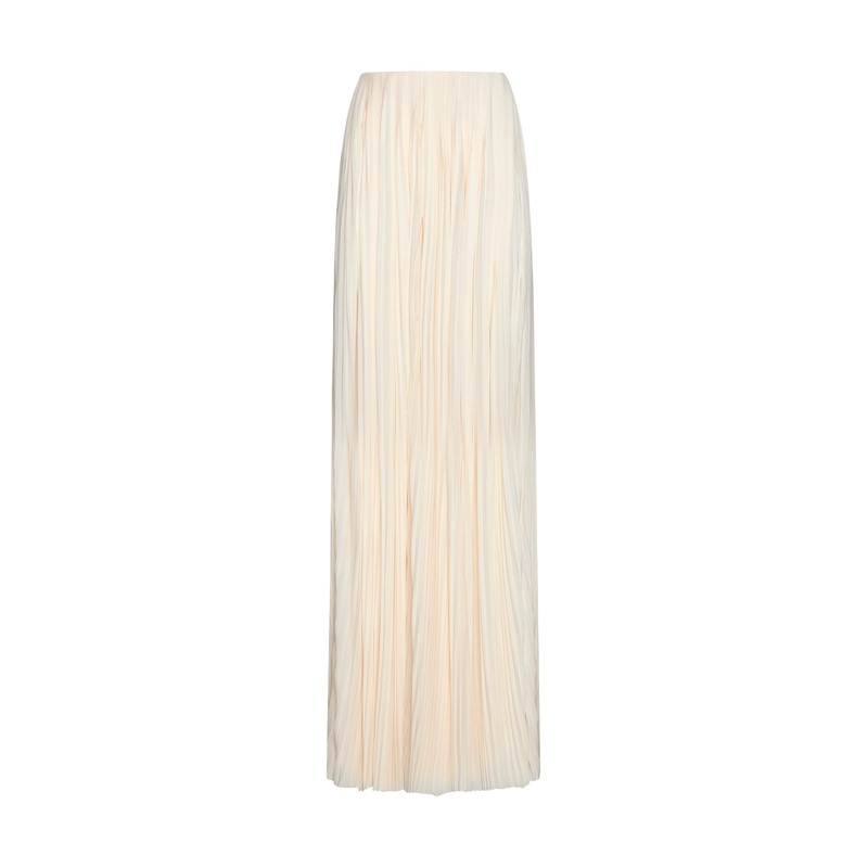 Pleated viscose long skirt|36|38