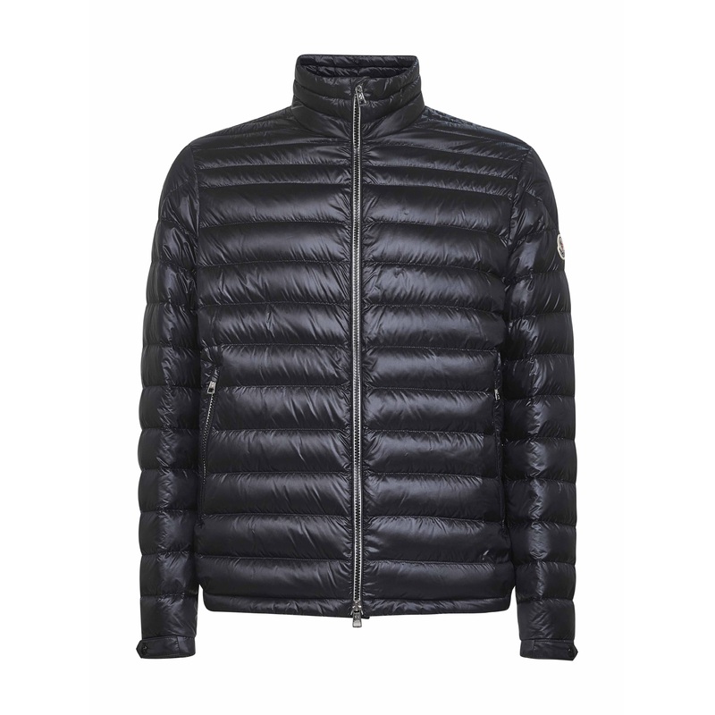 Black Arnique short down jacket
