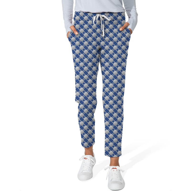 blue golf ball-Women’s 7/8 Stretch Ankle Golf Pants limited edition