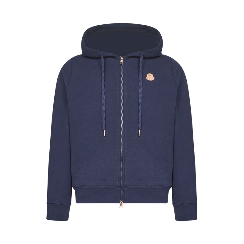 Blue Moncler x Gilga Farm zip-up hoodie