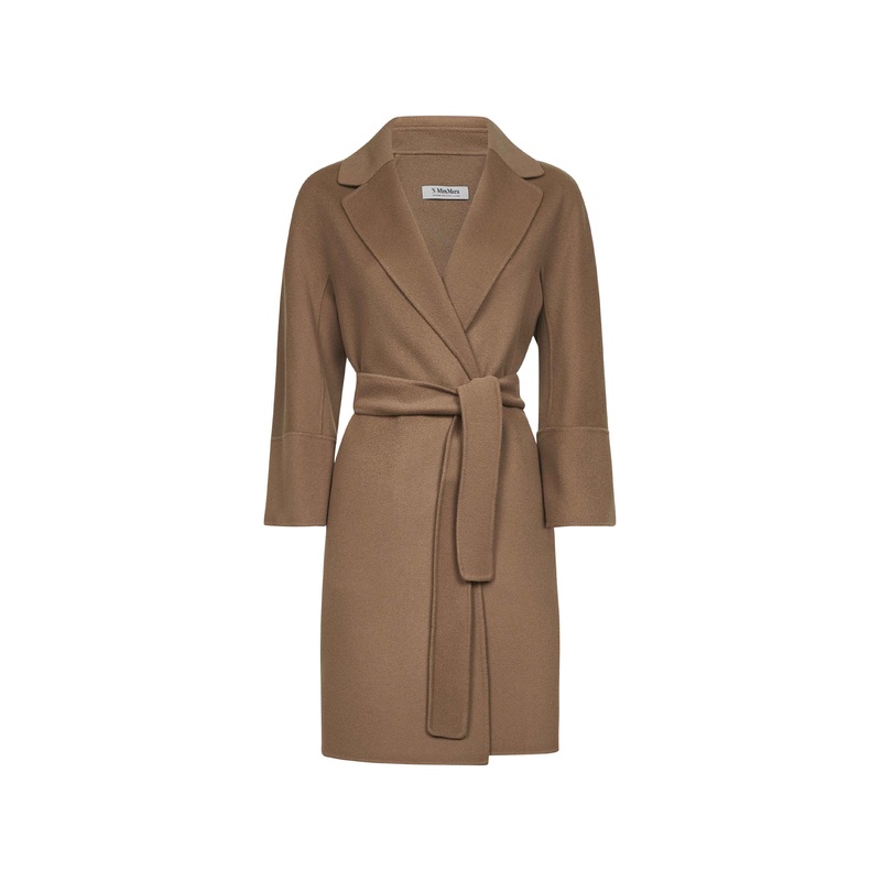 Camel double broadcloth ARONA short coat