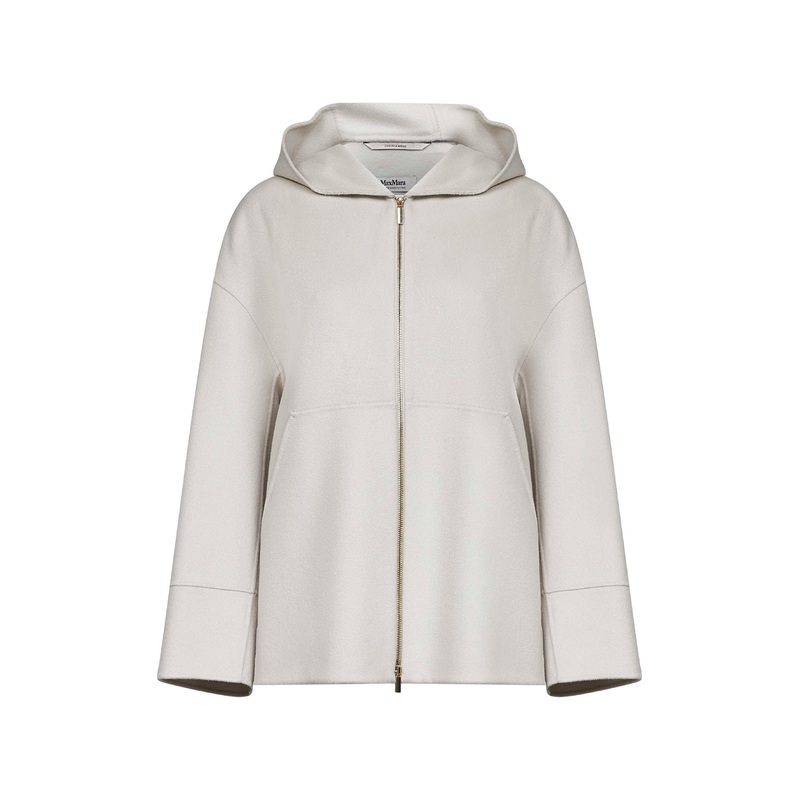 Ivory double broadcloth ROMINA hoodie
