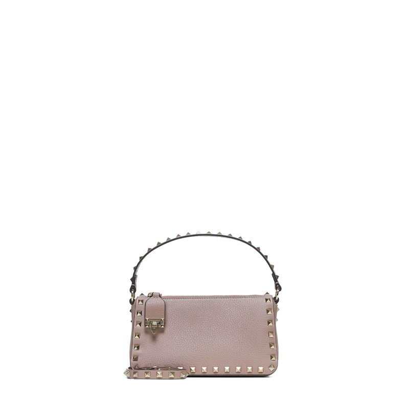 Rockstud leather small bag|PZ