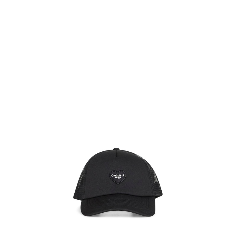 Black Heart Patch Trucker Cap|PZ