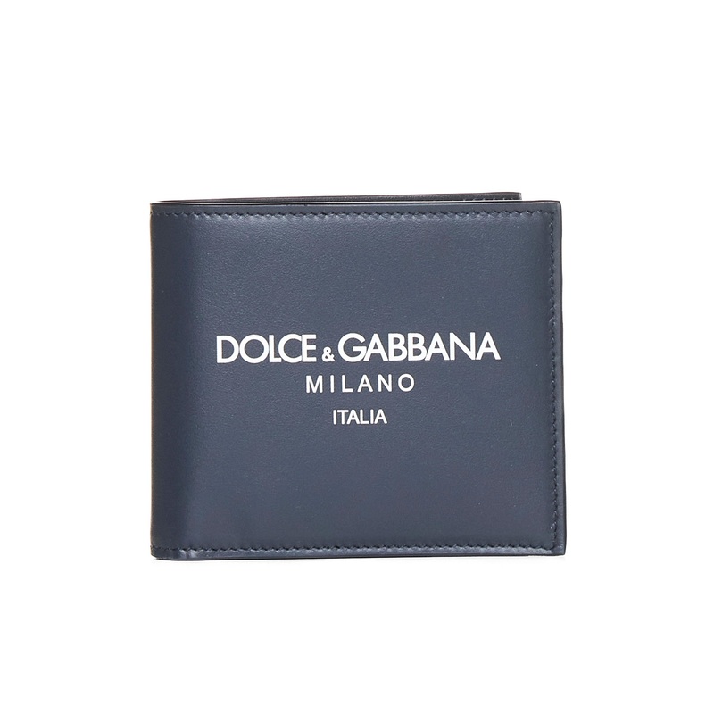 Logo leather bifold wallet|PZ