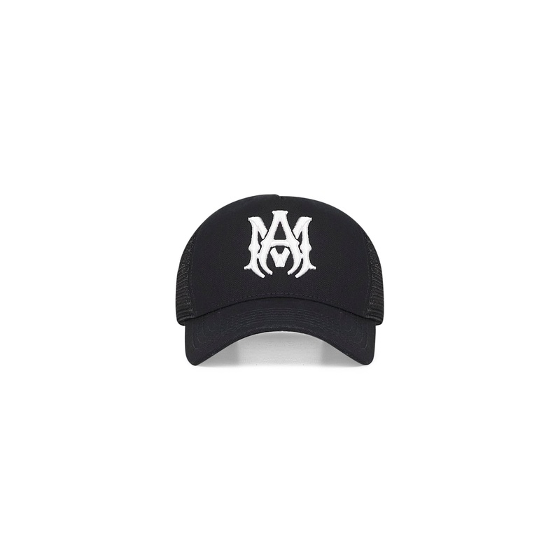Black MA Logo trucker hat|PZ